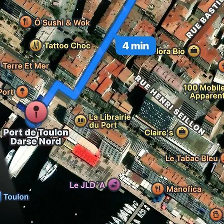 T1 Luxe Hyper Centre 100 M Du Port Clim Wifi Fibre * Toulon