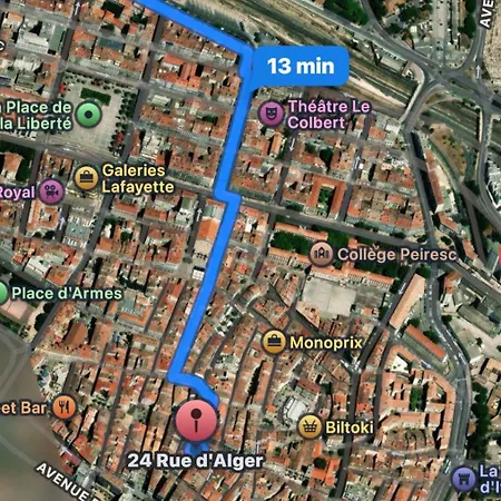 T1 Luxe Hyper Centre 100 M Du Port Clim Wifi Fibre Appartement Toulon